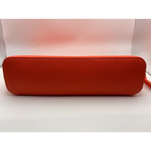 Alf the Label Grande & Petite  Pouch Set Red Pebbled Leather Bone & Carabiner - Picture 4 of 10